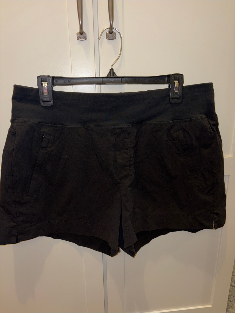 Athleta Trekkie North  Black Athletic Shorts with Pocket Details